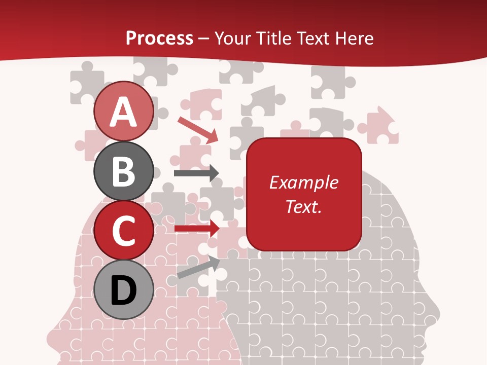 A Person With Puzzle Pieces In Their Head PowerPoint Template
