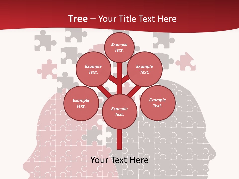 A Person With Puzzle Pieces In Their Head PowerPoint Template
