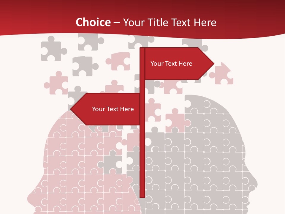 A Person With Puzzle Pieces In Their Head PowerPoint Template