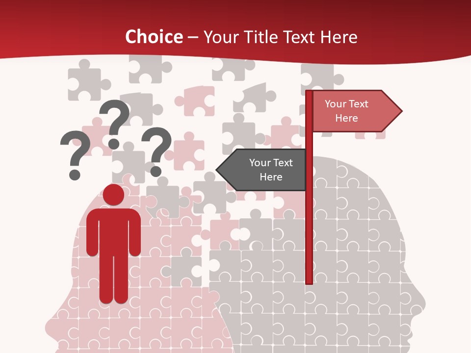 A Person With Puzzle Pieces In Their Head PowerPoint Template