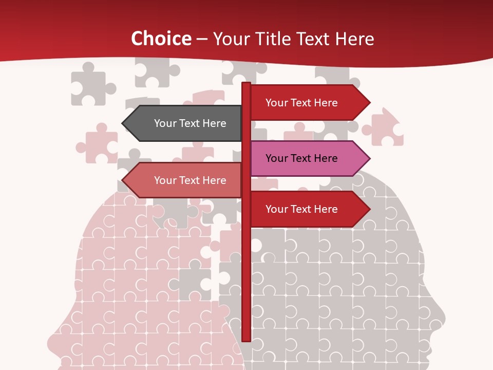 A Person With Puzzle Pieces In Their Head PowerPoint Template