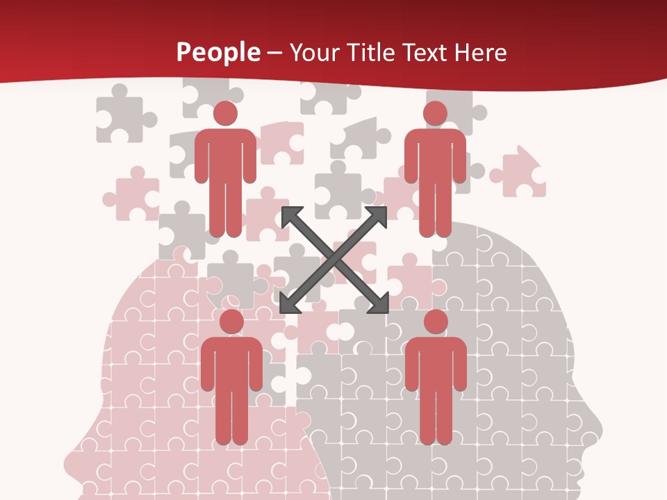 A Person With Puzzle Pieces In Their Head PowerPoint Template