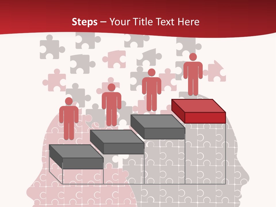 A Person With Puzzle Pieces In Their Head PowerPoint Template