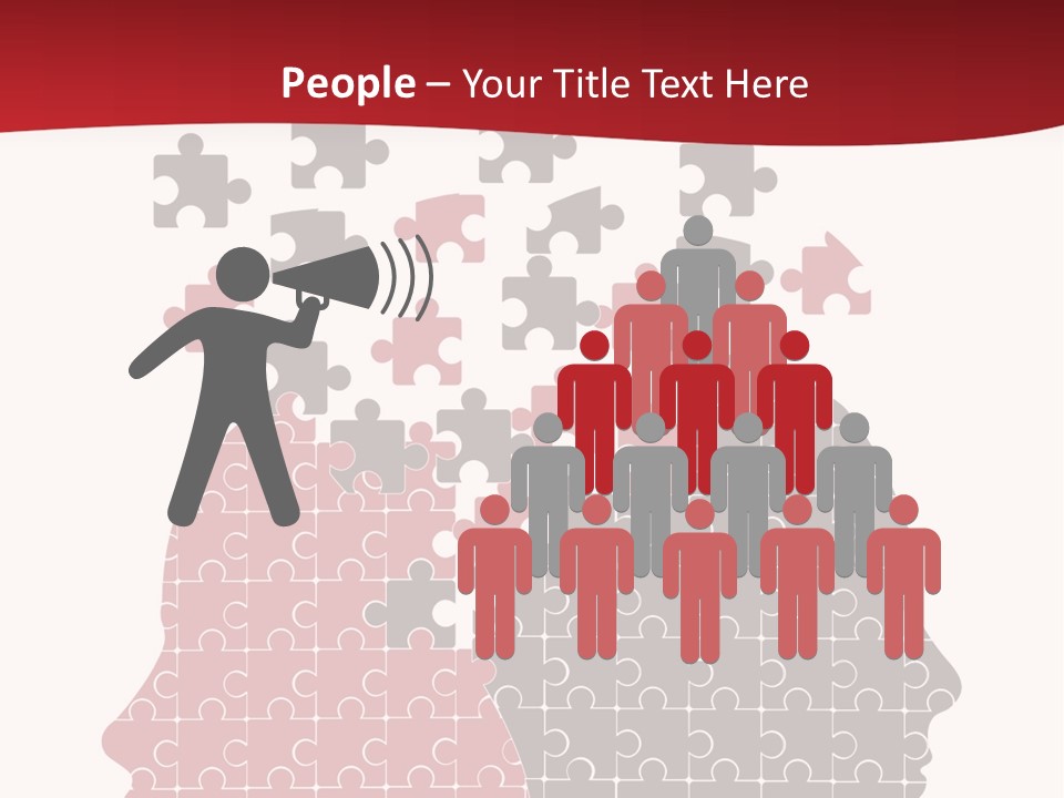 A Person With Puzzle Pieces In Their Head PowerPoint Template
