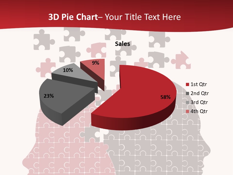 A Person With Puzzle Pieces In Their Head PowerPoint Template