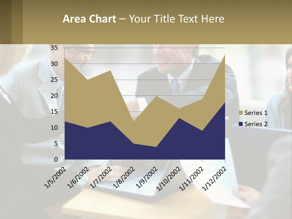 A Group Of People Sitting Around A Table Shaking Hands PowerPoint Template