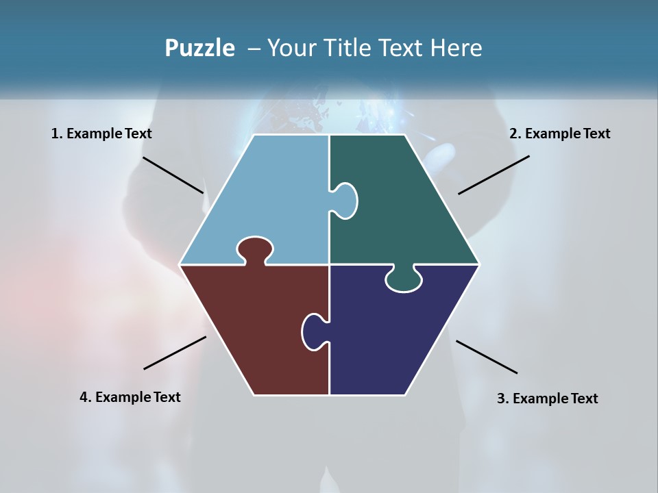 A Man In A Suit Holding A Globe In His Hands PowerPoint Template