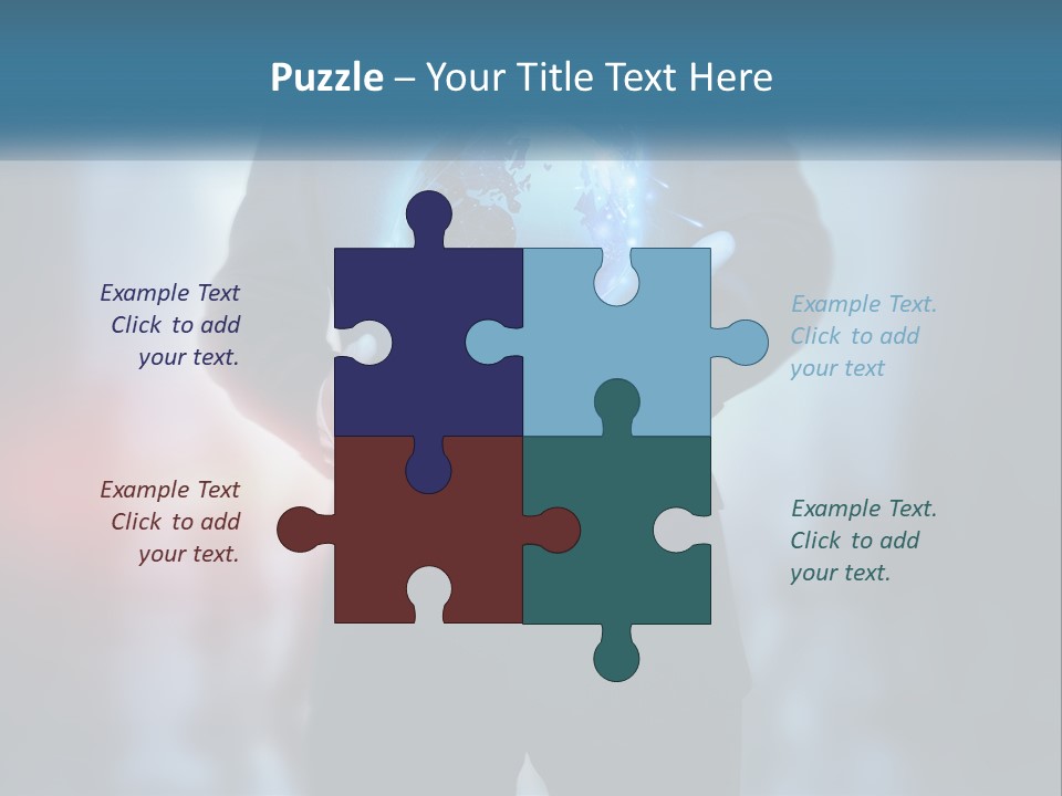 A Man In A Suit Holding A Globe In His Hands PowerPoint Template