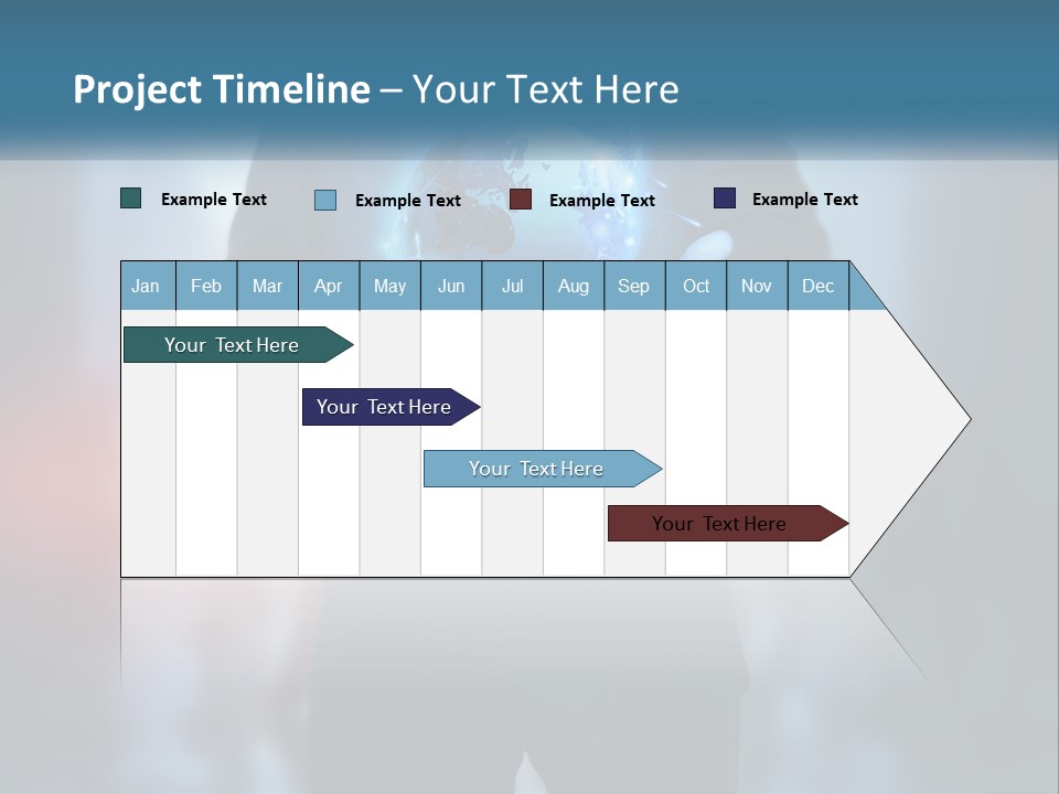 A Man In A Suit Holding A Globe In His Hands PowerPoint Template