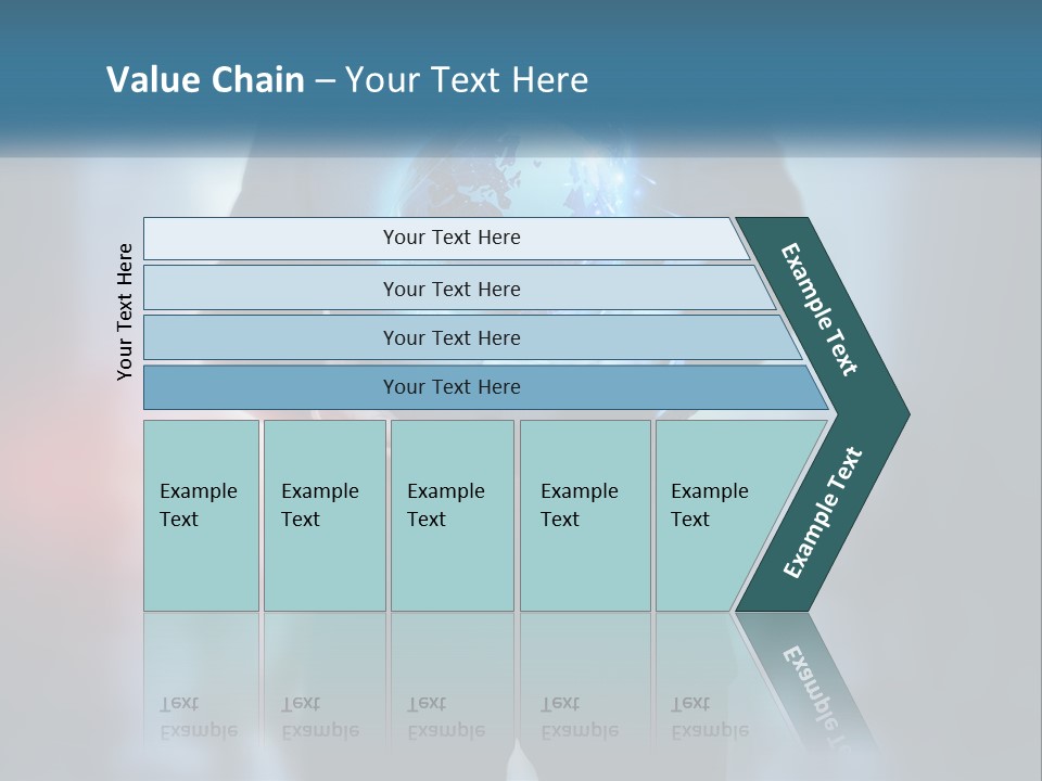 A Man In A Suit Holding A Globe In His Hands PowerPoint Template