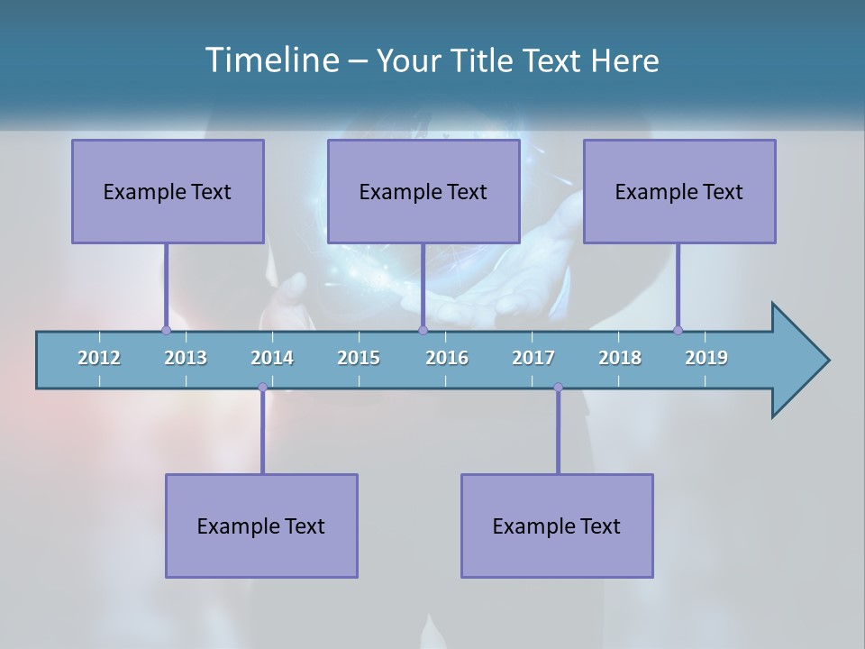 A Man In A Suit Holding A Globe In His Hands PowerPoint Template