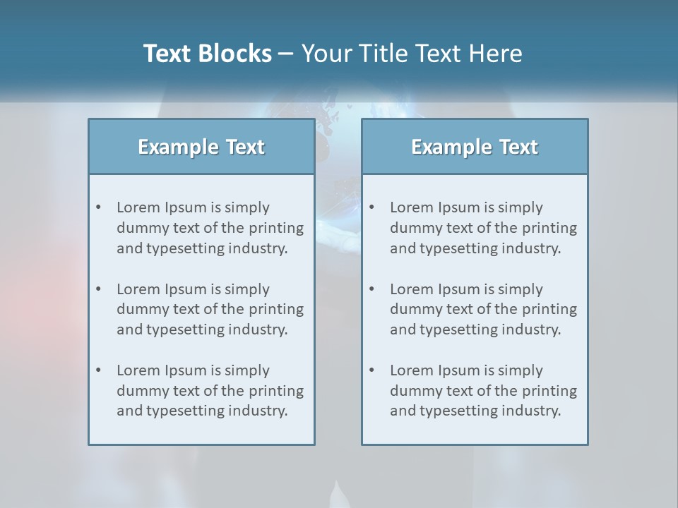 A Man In A Suit Holding A Globe In His Hands PowerPoint Template