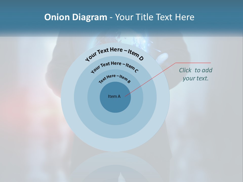 A Man In A Suit Holding A Globe In His Hands PowerPoint Template