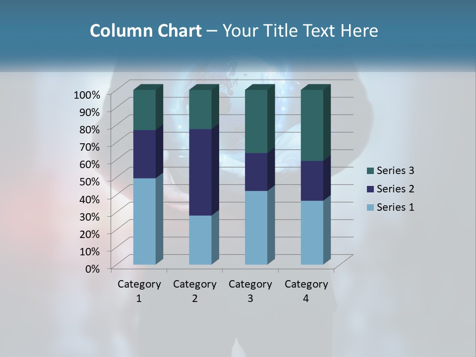 A Man In A Suit Holding A Globe In His Hands PowerPoint Template
