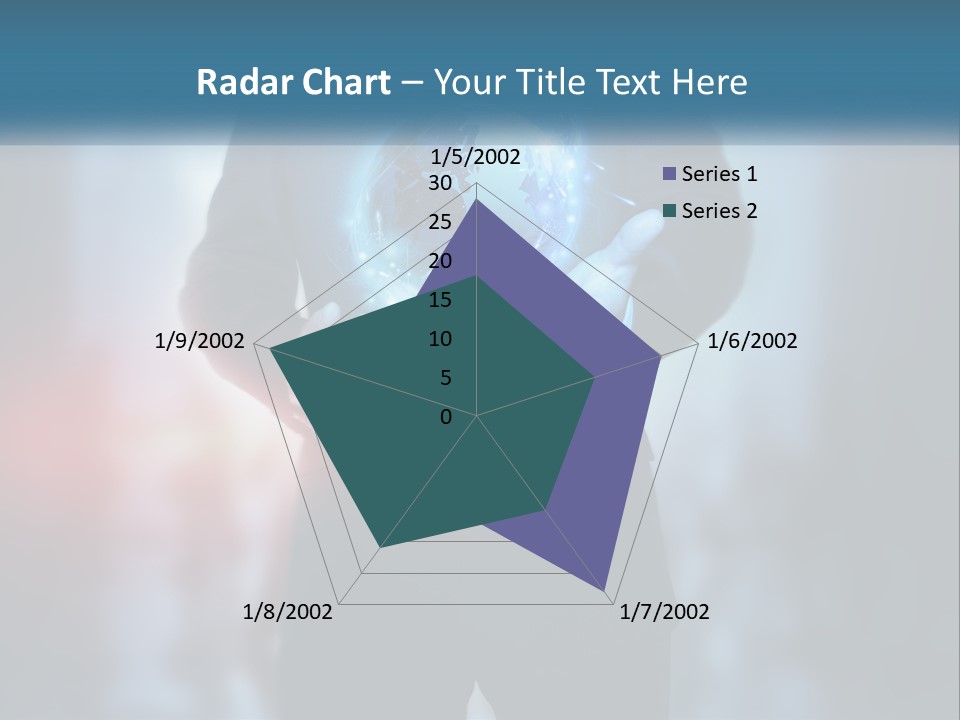 A Man In A Suit Holding A Globe In His Hands PowerPoint Template