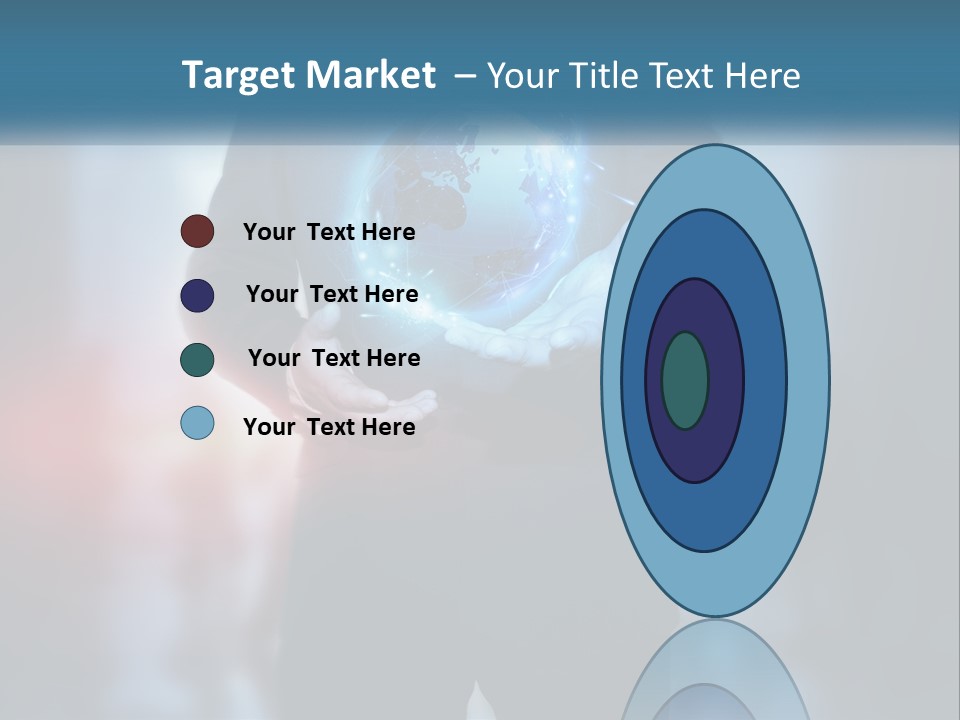 A Man In A Suit Holding A Globe In His Hands PowerPoint Template