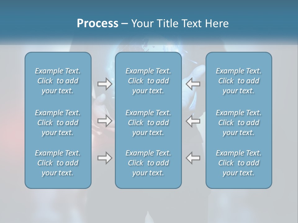 A Man In A Suit Holding A Globe In His Hands PowerPoint Template