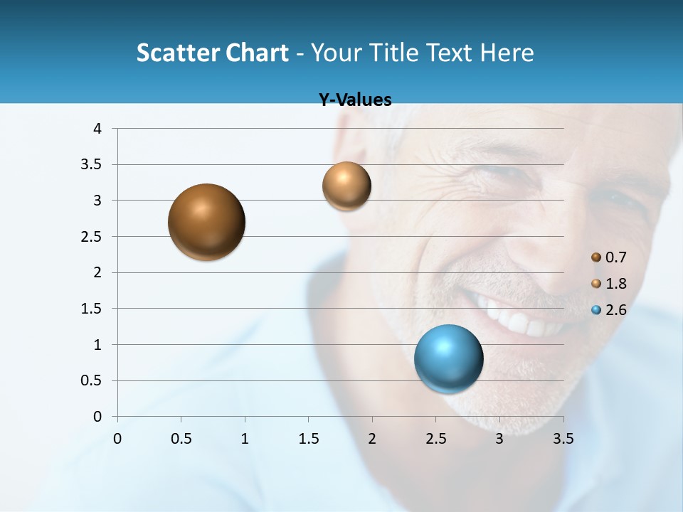 A Close Up Of A Smiling Man With A Blue Shirt PowerPoint Template