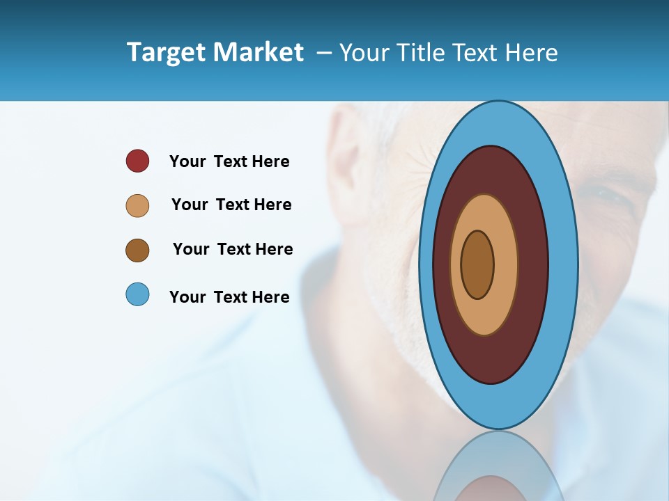 A Close Up Of A Smiling Man With A Blue Shirt PowerPoint Template