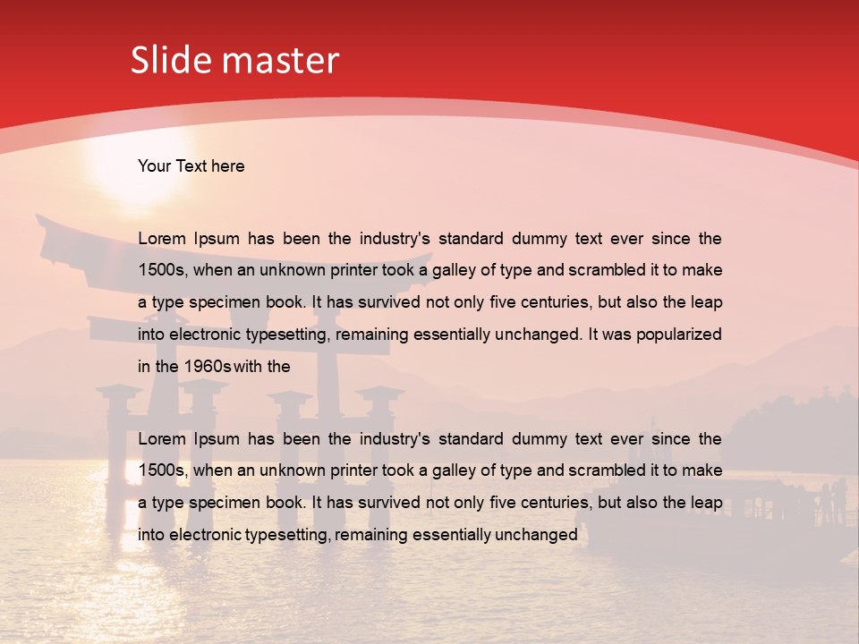 A Boat Floating On Top Of A Body Of Water PowerPoint Template