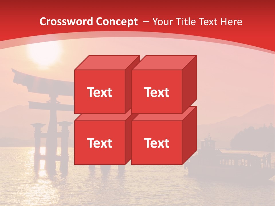 A Boat Floating On Top Of A Body Of Water PowerPoint Template