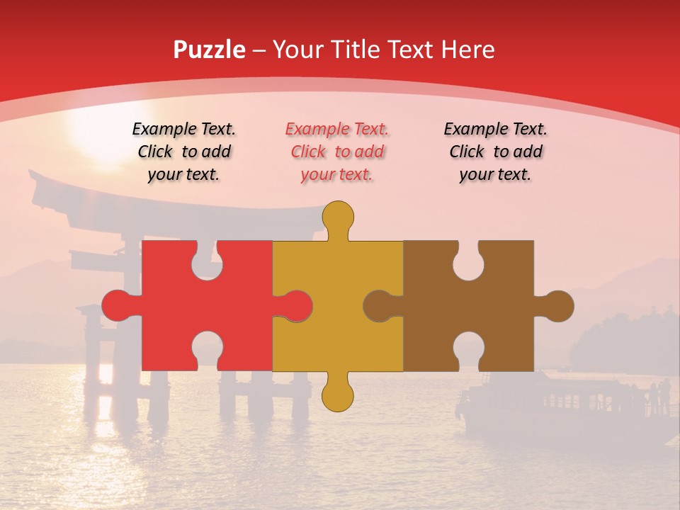 A Boat Floating On Top Of A Body Of Water PowerPoint Template