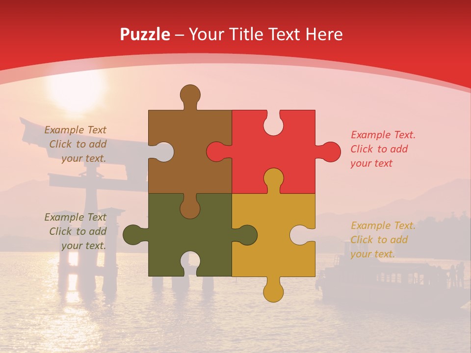 A Boat Floating On Top Of A Body Of Water PowerPoint Template