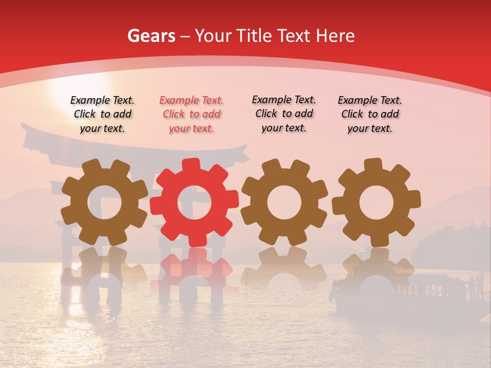 A Boat Floating On Top Of A Body Of Water PowerPoint Template