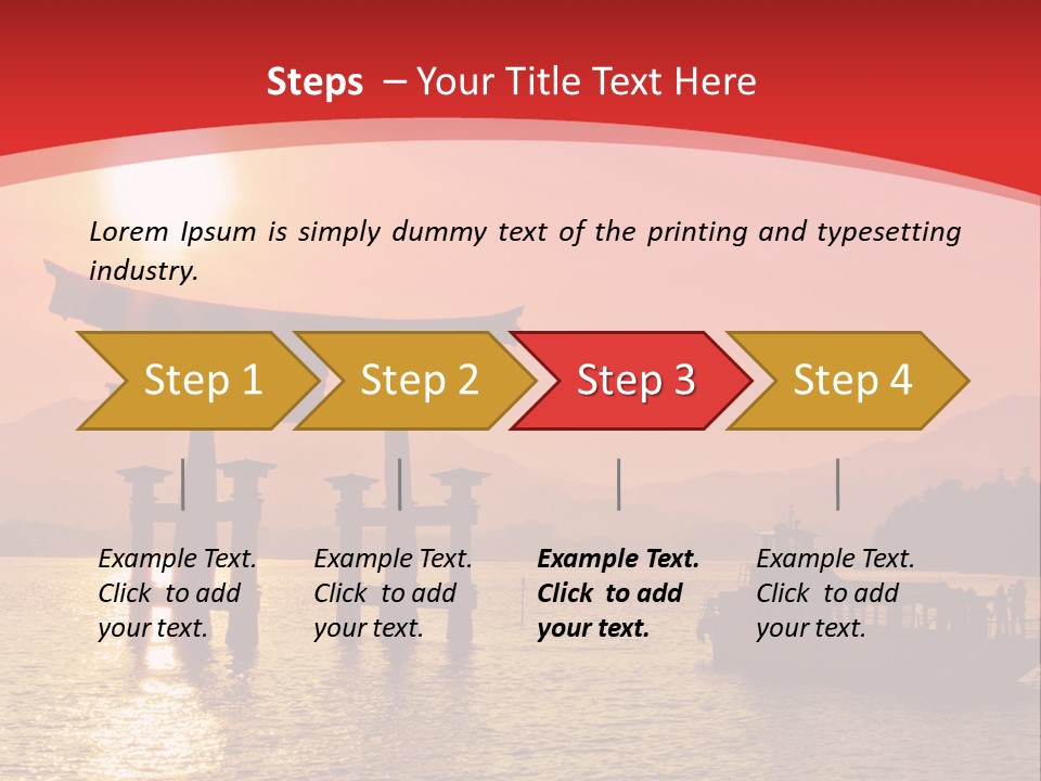 A Boat Floating On Top Of A Body Of Water PowerPoint Template