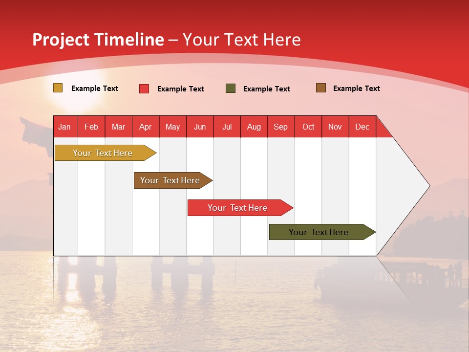 A Boat Floating On Top Of A Body Of Water PowerPoint Template