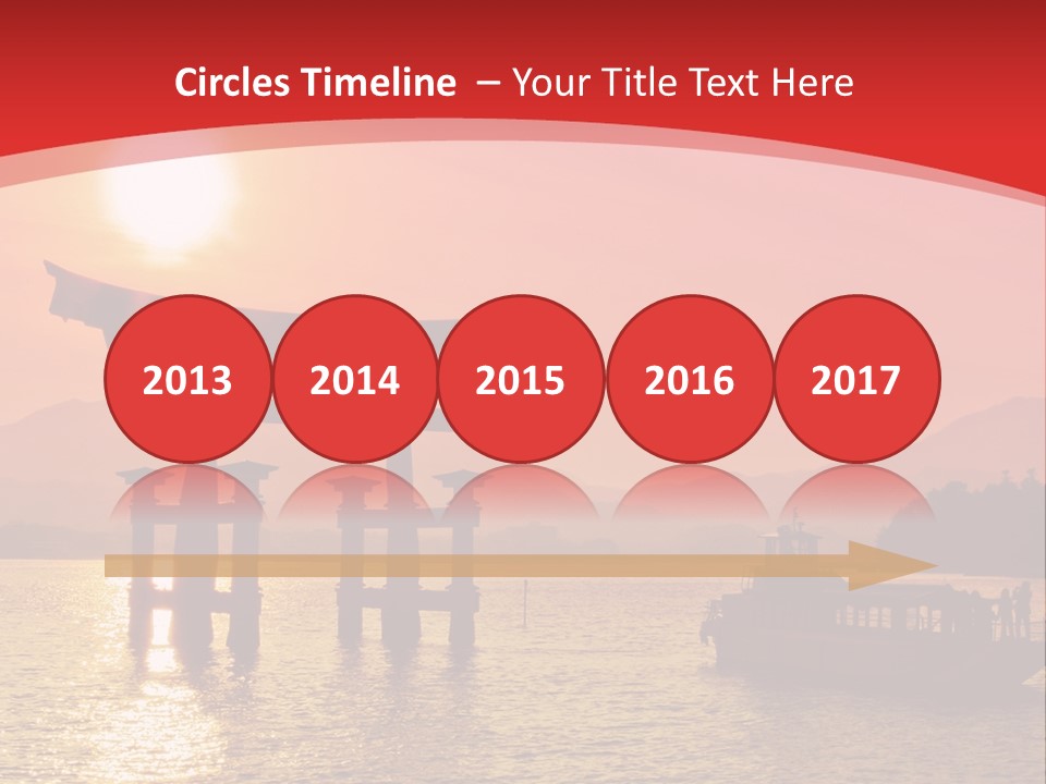 A Boat Floating On Top Of A Body Of Water PowerPoint Template