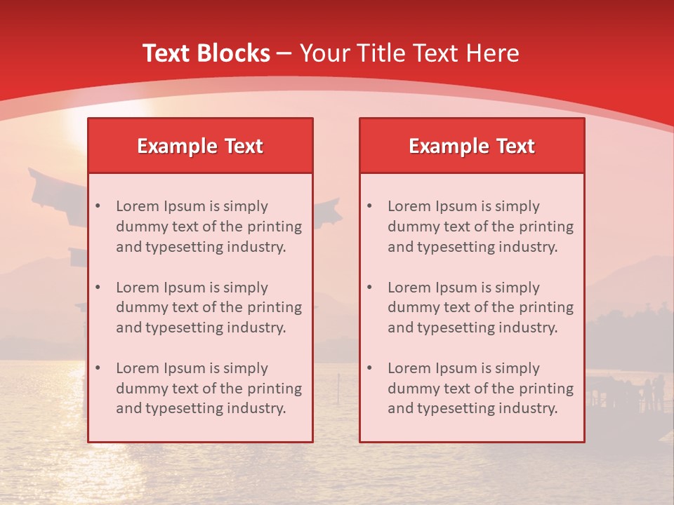 A Boat Floating On Top Of A Body Of Water PowerPoint Template