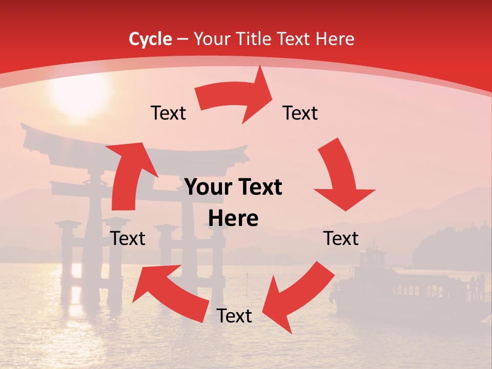 A Boat Floating On Top Of A Body Of Water PowerPoint Template