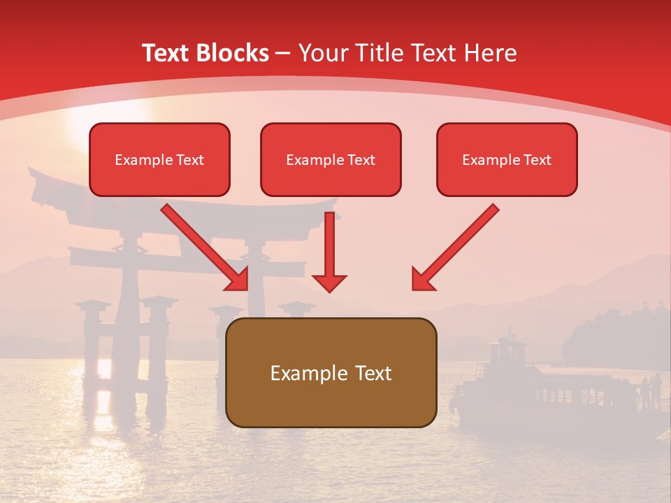 A Boat Floating On Top Of A Body Of Water PowerPoint Template
