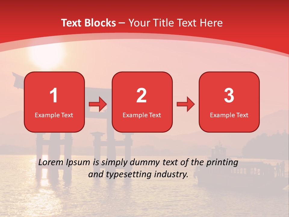 A Boat Floating On Top Of A Body Of Water PowerPoint Template