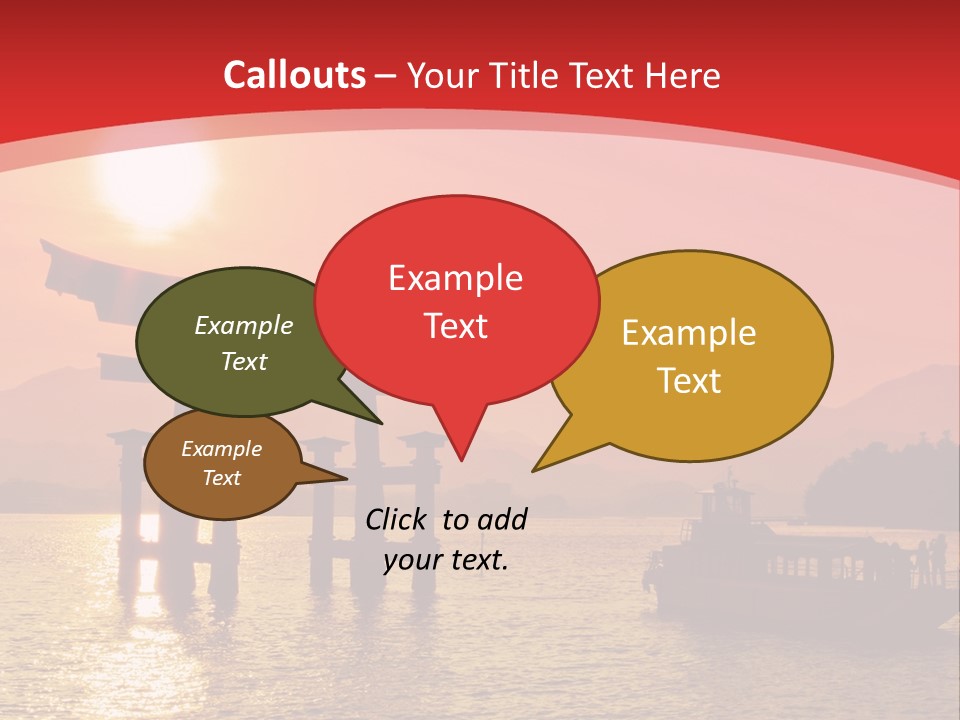 A Boat Floating On Top Of A Body Of Water PowerPoint Template