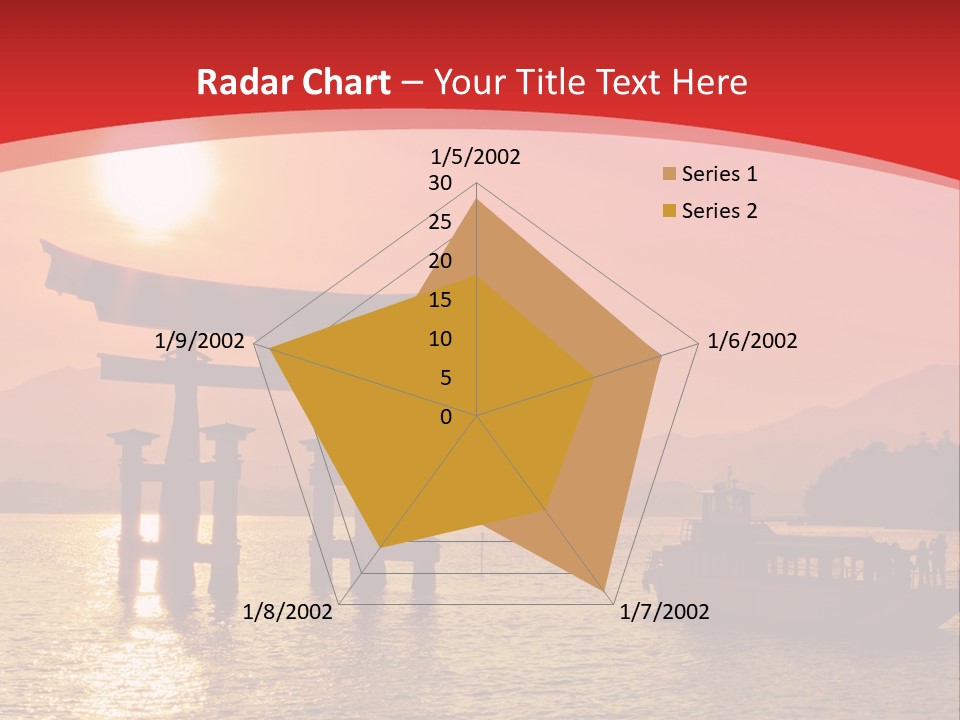 A Boat Floating On Top Of A Body Of Water PowerPoint Template