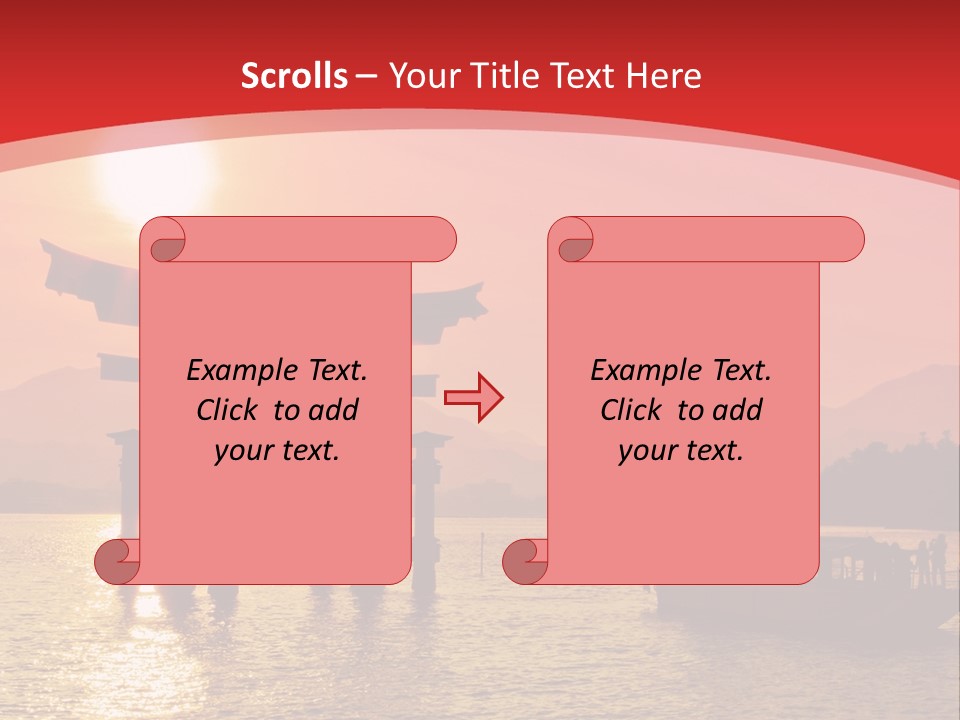 A Boat Floating On Top Of A Body Of Water PowerPoint Template