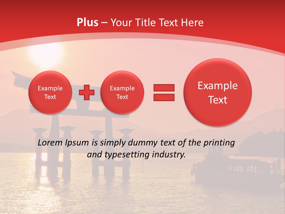 A Boat Floating On Top Of A Body Of Water PowerPoint Template