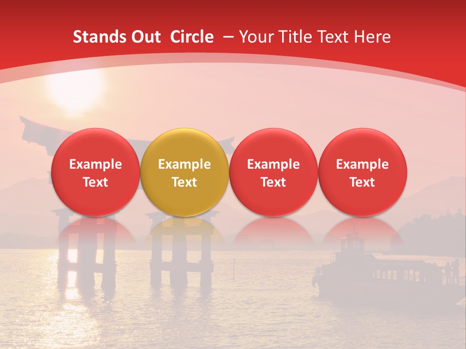 A Boat Floating On Top Of A Body Of Water PowerPoint Template