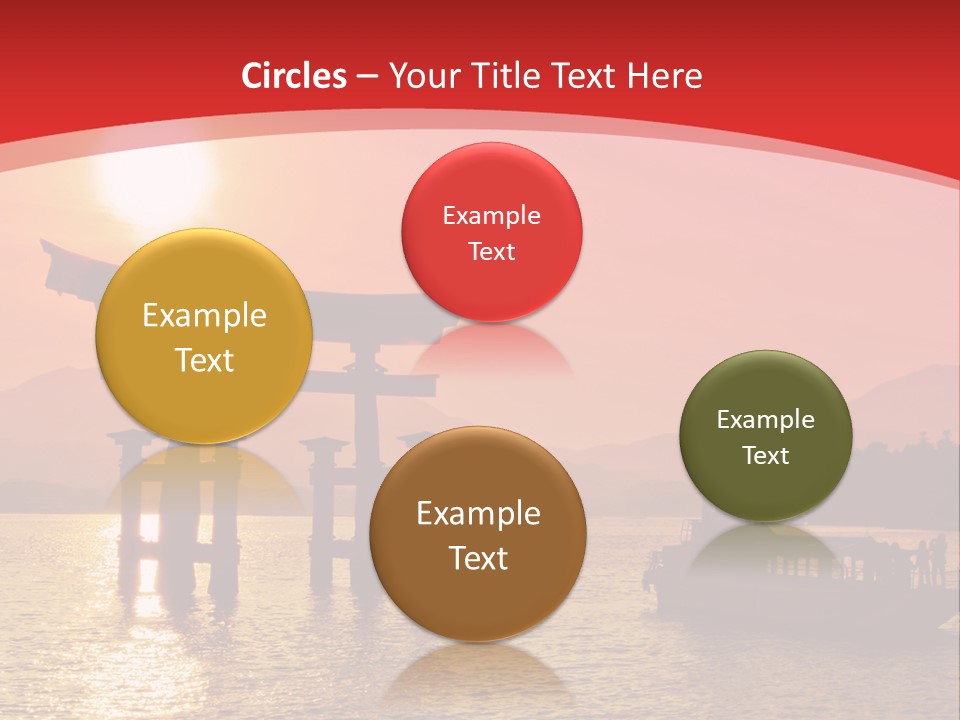 A Boat Floating On Top Of A Body Of Water PowerPoint Template