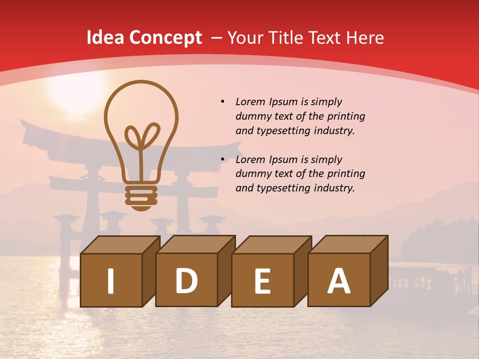 A Boat Floating On Top Of A Body Of Water PowerPoint Template