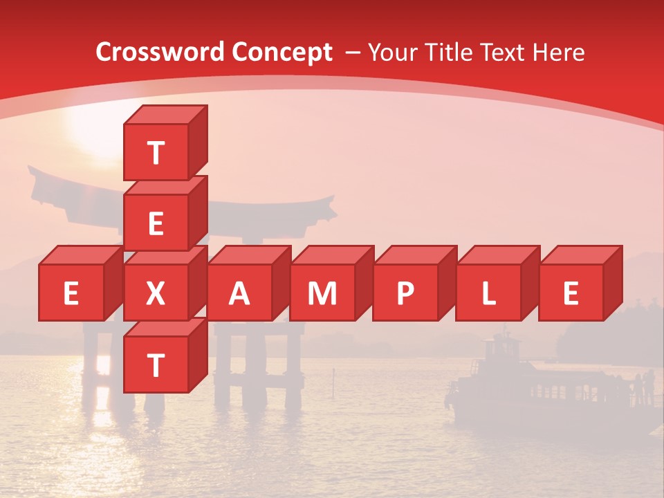 A Boat Floating On Top Of A Body Of Water PowerPoint Template