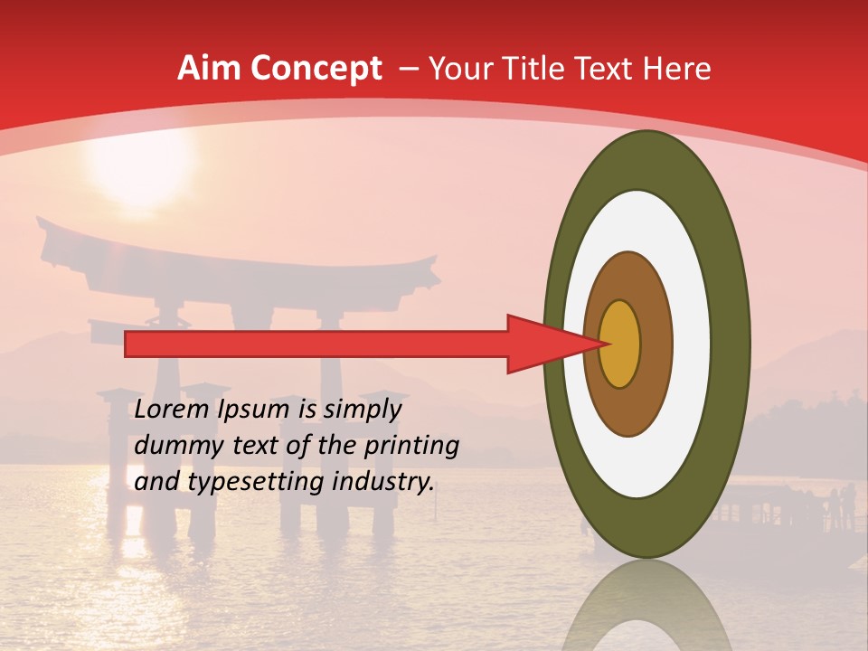 A Boat Floating On Top Of A Body Of Water PowerPoint Template