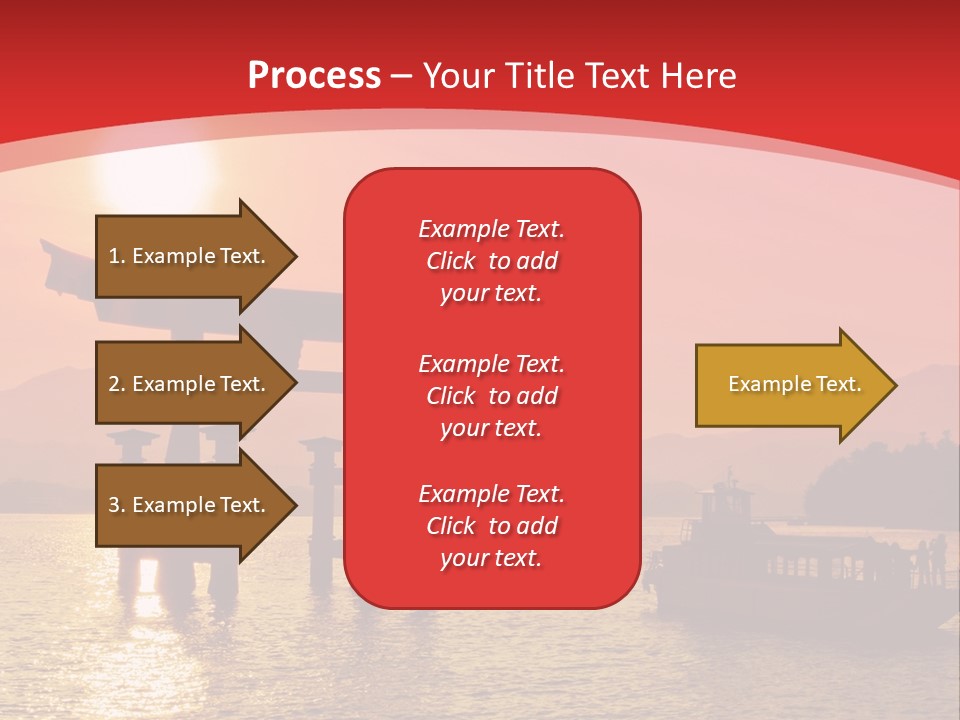 A Boat Floating On Top Of A Body Of Water PowerPoint Template