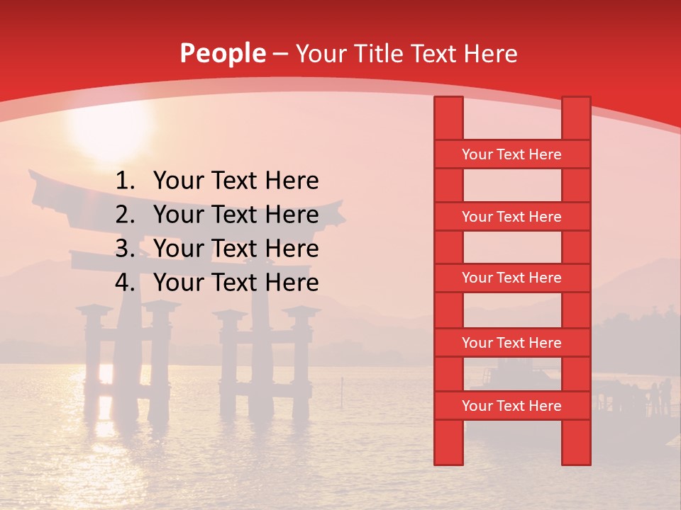 A Boat Floating On Top Of A Body Of Water PowerPoint Template