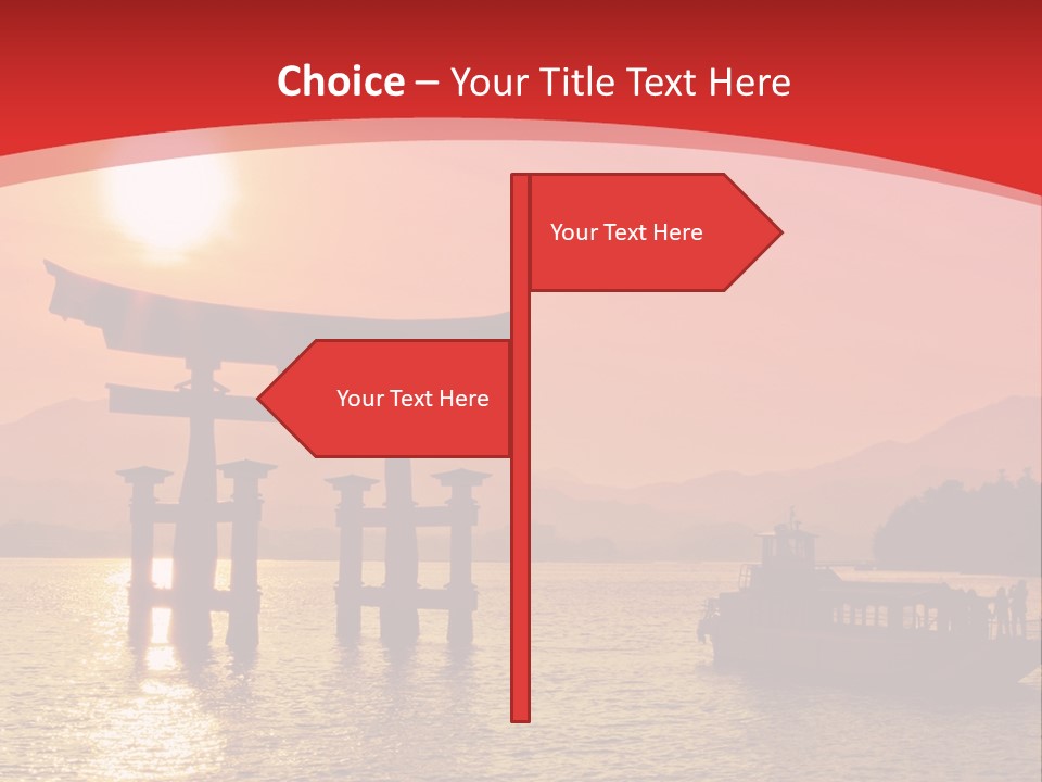 A Boat Floating On Top Of A Body Of Water PowerPoint Template