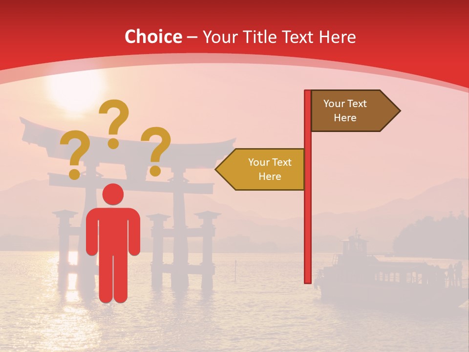 A Boat Floating On Top Of A Body Of Water PowerPoint Template