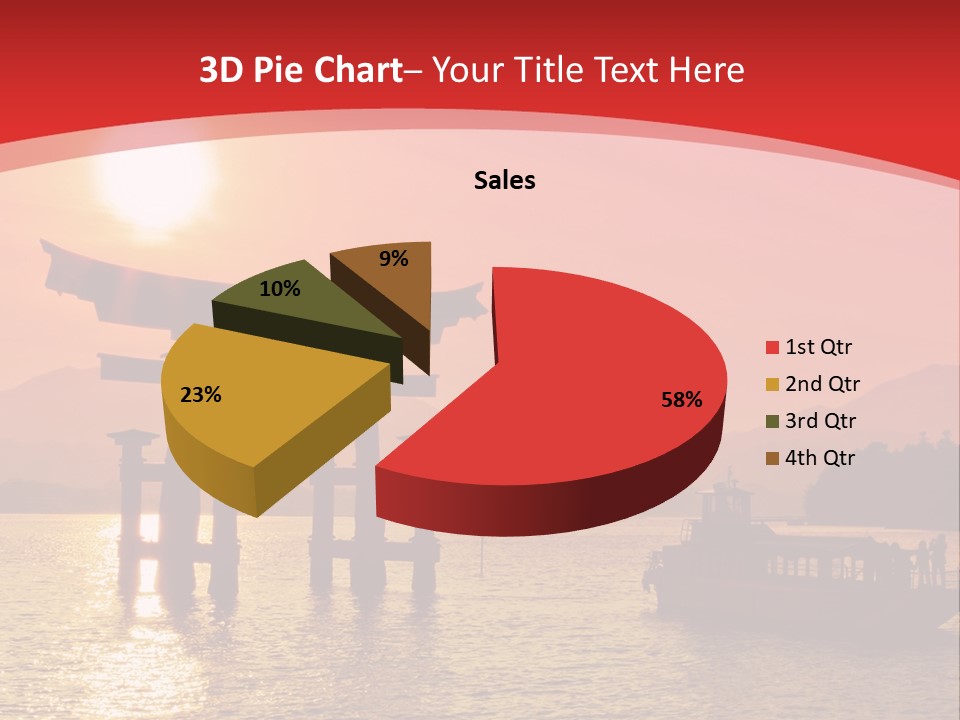 A Boat Floating On Top Of A Body Of Water PowerPoint Template