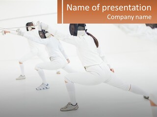 A Group Of People In White Outfits Are Performing A Dance PowerPoint Template